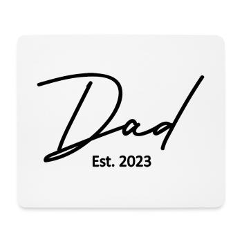 Dad Est. 2023, Dad To Be, Pregnancy Announcement - Mouse Pad (horizontal) - white - Front