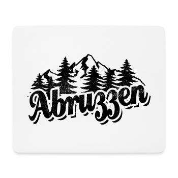 Abruzzen - Wald und Berge Wandern Erholung Designe - Mousepad (Querformat) - Weiß - Vorne