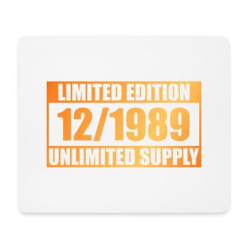 35e anniversaire Edition Limitée - ꝏ Approvisionnement 12/1989 - Tapis de souris (format paysage) - blanc - Devant