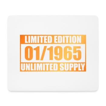 60. Geburtstag Limited Edition - ꝏ Supply 01/1965 - Mousepad (Querformat) - Weiß - Vorne
