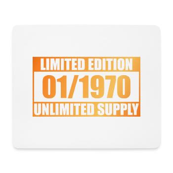 55. Geburtstag Limited Edition - ꝏ Supply 01/1970 - Mousepad (Querformat) - Weiß - Vorne