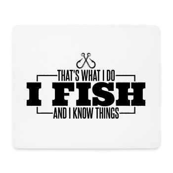 Angeln Fischen Angelhacken Fischerei Fisch - Mousepad (Querformat) - Weiß - Vorne