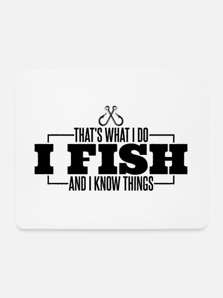Fishing Fishing Fishing hoe Fishing Fish - Mouse Pad (horizontal) - white