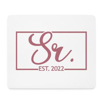 Sr. Est. 2022 Verlobung für die Hochzeitsfeier des Bräutigams - Mousepad (Querformat) - Weiß - Vorne