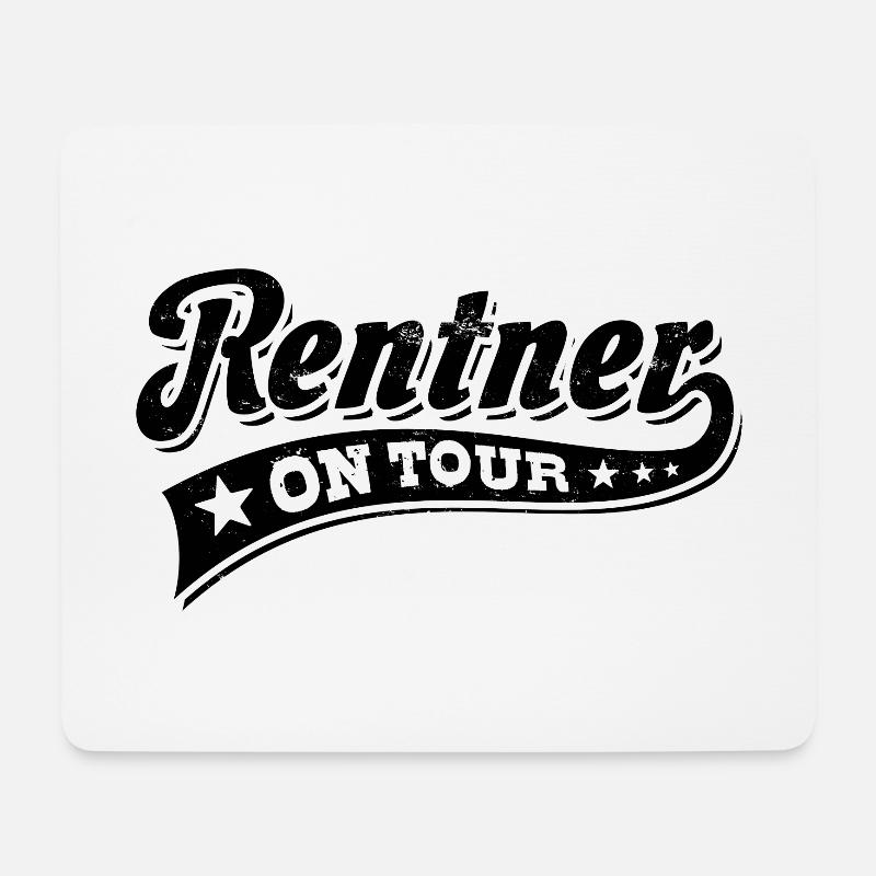 Rentner on Tour - Ruhestand - Pension - Mousepad (Querformat) - Weiß