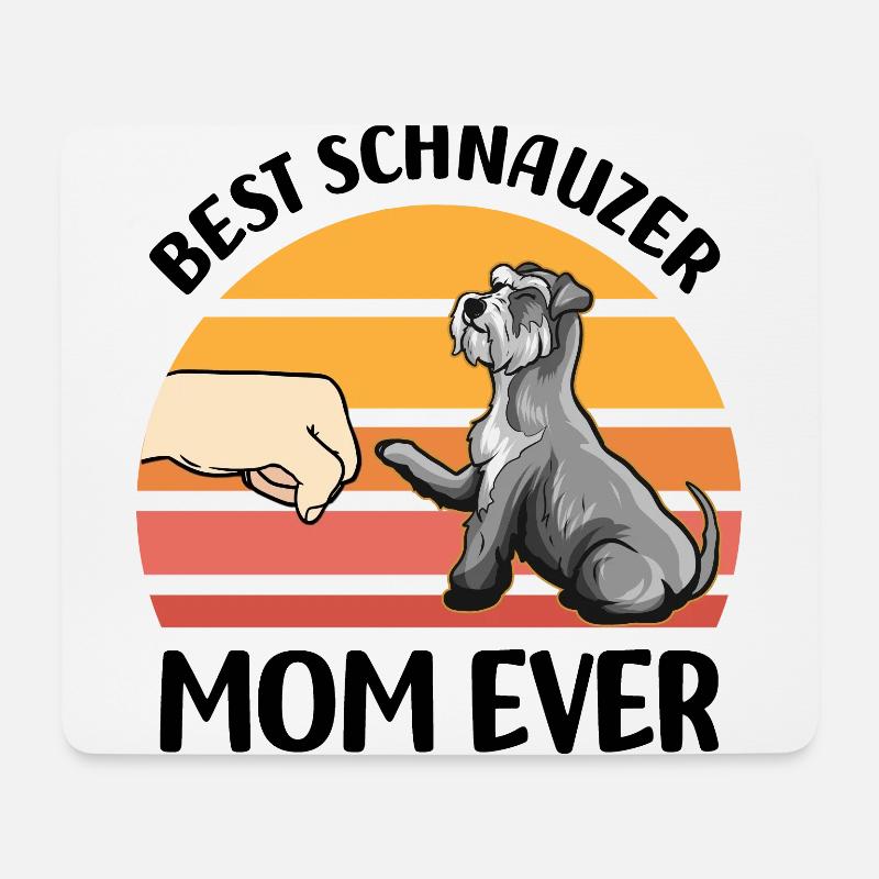 Schnauzer - Mousepad (Querformat) - Weiß