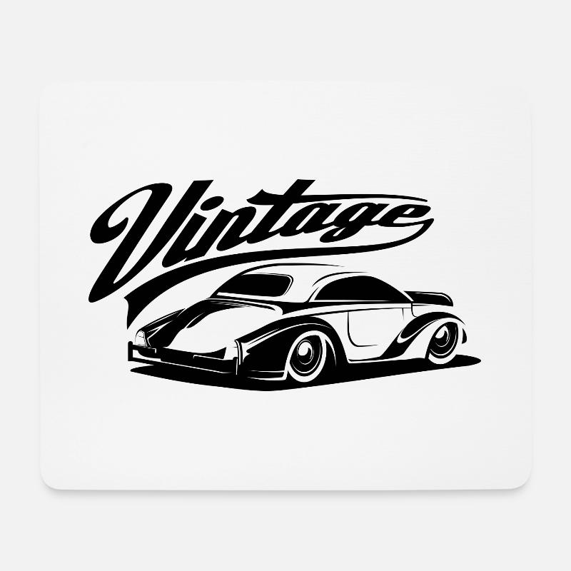Old car - Mouse Pad (horizontal) - white