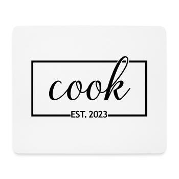 Cook Est. 2023 Étudiant diplômé en art culinaire - Tapis de souris (format paysage) - blanc - Devant