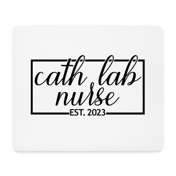 Cath Lab Nurse Est. 2023 Diplom-Krankenpflegeschüler - Mousepad (Querformat) - Weiß - Vorne