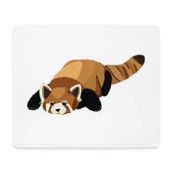 Panda Roux - Tapis de souris (format paysage) - blanc - Devant
