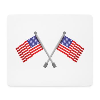 Flagge der Vereinigten Staaten - Mousepad (Querformat) - Weiß - Vorne