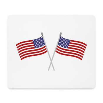 Flagge der Vereinigten Staaten - Mousepad (Querformat) - Weiß - Vorne