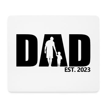 Dad Est. 2023, Dad To Be, Pregnancy Announcement - Mouse Pad (horizontal) - white - Front