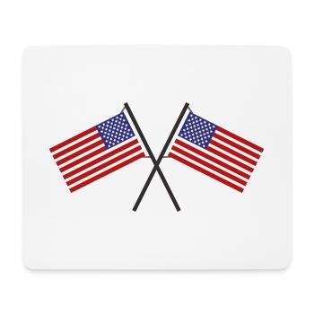 Flagge der Vereinigten Staaten - Mousepad (Querformat) - Weiß - Vorne