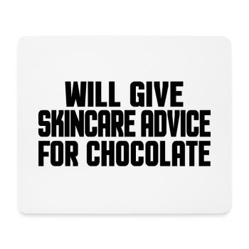 Funny Skincare Physician Derma & Chocolate Lovers - Mouse Pad (horizontal) - white - Front