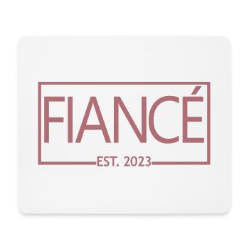 Verlobter Est. 2023 Verlobungsgeschenk Hochzeit des Bräutigams - Mousepad (Querformat) - Weiß - Vorne