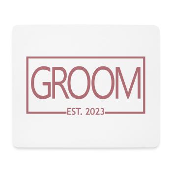2023 Verlobungsgeschenk Hochzeit des Bräutigams - Mousepad (Querformat) - Weiß - Vorne