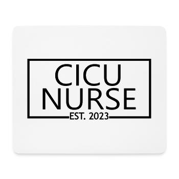 CICU Krankenschwester Est. 2023 Diplom-Krankenpflegeschüler - Mousepad (Querformat) - Weiß - Vorne
