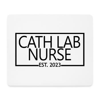 Cath Lab Nurse Est. 2023 Diplom-Krankenpflegeschüler - Mousepad (Querformat) - Weiß - Vorne