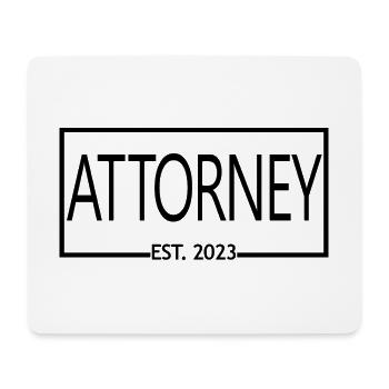 Avocat Est. 2023 Fier Avocat Cadeau Hommes & Femmes - Tapis de souris (format paysage) - blanc - Devant