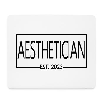 Ästhetikerin Est. 2023 - Diplom-Kosmetikerin - Mousepad (Querformat) - Weiß - Vorne