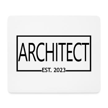Architekt Est. 2023 Diplom-Architektenstudent - Mousepad (Querformat) - Weiß - Vorne