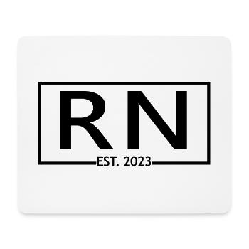 RN Est. 2023 Graduation Étudiante autorisée en soins infirmiers - Tapis de souris (format paysage) - blanc - Devant