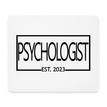 Psychologue Est. 2023 Diplôme Psychologie Cadeau - Tapis de souris (format paysage) - blanc - Devant