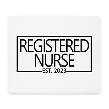 Registered Nurse Est. 2023 Graduated Nursing Gift - Mouse Pad (horizontal) - white - Front