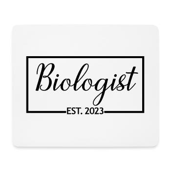 Biologe Est. 2023 Diplom-Biologe Student - Mousepad (Querformat) - Weiß - Vorne