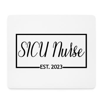 SICU Nurse Est. 2023 Diplômée en soins infirmiers - Tapis de souris (format paysage) - blanc - Devant