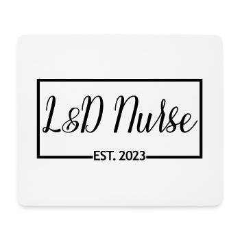 L&D Nurse Est. 2023 Absolvent der Krankenpflege - Mousepad (Querformat) - Weiß - Vorne