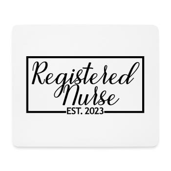 Registered Nurse Est. 2023 Graduated Nursing Gift - Mouse Pad (horizontal) - white - Front