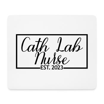Cath Lab Nurse Est. 2023 Diplom-Krankenpflegeschüler - Mousepad (Querformat) - Weiß - Vorne