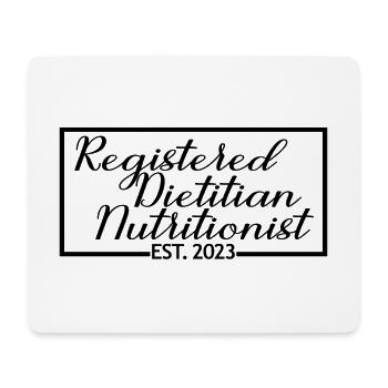 Registered Dietitian Nutritionist Est. 2023 - Mouse Pad (horizontal) - white - Front