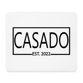Casado Est. 2022 Wedding Married Matching Couple - Mouse Pad (horizontal) - white - Front