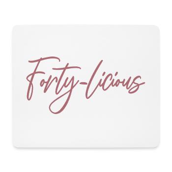 Vierzig-Licious Lustige 40. Geburtstag Party Männer Frauen - Mousepad (Querformat) - Weiß - Vorne