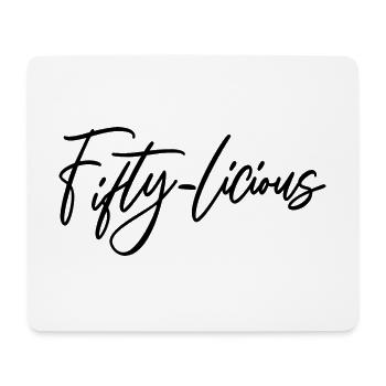 Fifty-Licious Funny 50th Birthday Party Männer Frauen - Mousepad (Querformat) - Weiß - Vorne