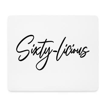 Sixty-Licious Funny 60th Birthday Party Männer Frauen - Mousepad (Querformat) - Weiß - Vorne