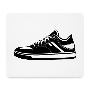 Chaussure de tennis - Tapis de souris (format paysage) - blanc - Devant