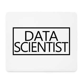 Data Scientist Stolzer diplomierter Data Scientist - Mousepad (Querformat) - Weiß - Vorne