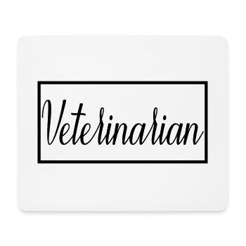 Un vétérinaire fier étudiant diplômé en médecine vétérinaire - Tapis de souris (format paysage) - blanc - Devant