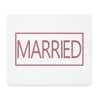 Verheiratetes passendes Paar Männer & Frauen Hochzeitstag - Mousepad (Querformat) - Weiß - Vorne