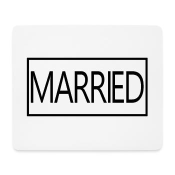 Verheiratetes passendes Paar Männer & Frauen Hochzeitstag - Mousepad (Querformat) - Weiß - Vorne