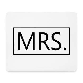 Mrs. Matching Couple Engagement Wedding Honeymoon - Mouse Pad (horizontal) - white - Front
