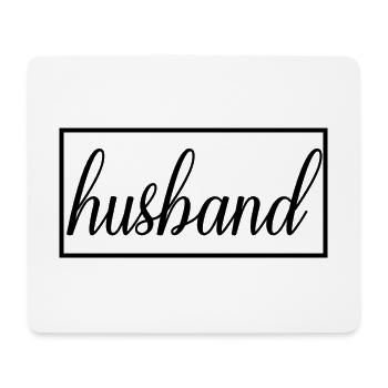 Husband Matching Engagement Wedding Honeymoon - Mouse Pad (horizontal) - white - Front