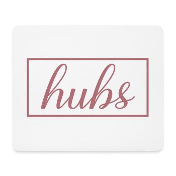 Hubs Matching Verlobung Hochzeit Flitterwochen - Mousepad (Querformat) - Weiß - Vorne