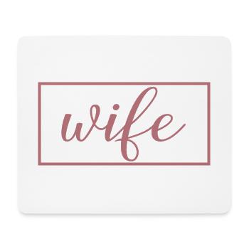 Mariage Matching Couple Fiançailles Lune de miel - Tapis de souris (format paysage) - blanc - Devant