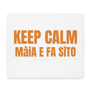 Keep Calm Brescian Dialect 1 - Mouse Pad (horizontal) - white - Front