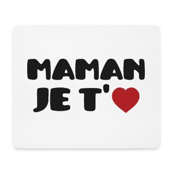 Mama Ich liebe dich – Muttertag - Mousepad (Querformat) - Weiß - Vorne